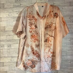 Size 3X unbranded Hawaiian type shirt screen print